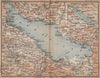 LAKE CONSTANCE inset LINDAU. Konstanz St Gallen Bregenz. Topo-map 1893 old