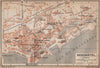 NEUCHÂTEL / NEUENBURG. town city plan. Switzerland Suisse Schweiz 1893 old map