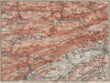 BERNESE JURA. Solothurn Biel/Bienne Rebeuvelier Tavannes. Topo-map 1897