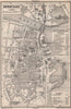 CONSTANCE. KONSTANZ. town city stadtplan. Germany karte. BAEDEKER 1897 old map