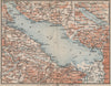 LAKE CONSTANCE inset LINDAU. Konstanz St Gallen Bregenz. Topo-map 1897 old