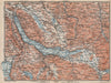 LAKE ZÜRICH. Zuricher See Lachen Utznach.Topo-map. Switzerland Schweiz 1897