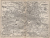 LAUSANNE. town city stadtplan. Switzerland Suisse Schweiz carte karte 1897 map