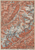 CHAMONIX & MONT BLANC MASSIF. Argentière Les Houches Courmayeur carte 1897 map