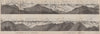 PIZ LANGUARD PANORAMA. Bernina Roseg Monte Rosa Mont Blanc Cristallo 1897 map
