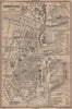CONSTANCE. KONSTANZ. town city stadtplan. Germany karte. BAEDEKER 1899 old map