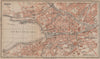 ZÜRICH. Zurich. town city stadtplan. Switzerland Suisse Schweiz 1899 old map