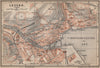 LUCERNE LUZERN. town city stadtplan. Switzerland Suisse Schweiz 1899 old map