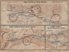 ST GOTTHARD RAILWAY SPIRAL/LOOP TUNNELS Wassen Freggio Prato Biaschina 1899 map