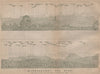 PANORAMA vom/from BERN/Berne. Blumisalp Eiger Jungfrau Gletscherhorn 1899 map