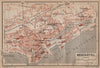 NEUCHÂTEL / NEUENBURG. town city plan. Switzerland Suisse Schweiz 1899 old map