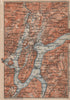LUGANO ENVIRONS. Lake Lago di. Topo-map. Switzerland Suisse Schweiz 1899