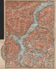 LAGO MAGGIORE. Lake Maggiore. Varese Varesa Pallanza. Topo-map. Italy 1899