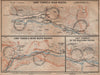 ST GOTTHARD RAILWAY SPIRAL/LOOP TUNNELS Wassen Freggio Prato Biaschina 1901 map