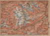 URNER/URI ALPS. Trift district. Andermatt Innertkirchen Dammastock 1901 map