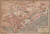NEUCHÂTEL / NEUENBURG. town city plan. Switzerland Suisse Schweiz 1901 old map