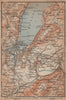 GENEVA GENÈVE GENF ENVIRONS. Switzerland Suisse Schweiz carte karte 1901 map