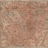 MILAN MILANO. town city plan piano urbanistico. Italy mappa. BAEDEKER 1901