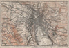 ZÜRICH ENVIRONS. Zurich. Switzerland Suisse Schweiz carte karte 1905 old map