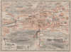 ST. GALLEN. town city stadtplan. Switzerland Suisse Schweiz. BAEDEKER 1905 map