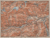 ILANZ & FLIMS AREA. Laax Obersaxen Mundaun Brigels Waltensburg Tamins 1905 map