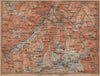 UPPER ENGADINE. St Moritz Celerina Pontresina Sils-Maria Bernina Range 1905 map