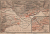 LOCARNO area. Losone Gordola Muralto Brione. Switzerland Suisse Schweiz 1905 map