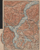 LAGO MAGGIORE. Lake Maggiore. Varese Varesa Pallanza. Topo-map. Italy 1905