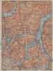 LAKES/LAGO DI COMO & LUGANO. Lecco Bellinzona. Topo-map. Italy mappa 1905