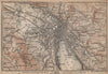 ZÜRICH ENVIRONS. Zurich. Switzerland Suisse Schweiz carte karte 1907 old map