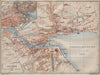 LUCERNE LUZERN. town city stadtplan. Switzerland Suisse Schweiz 1907 old map