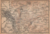 THUN ENVIRONS. Goldiwyl. Switzerland Suisse Schweiz carte karte 1907 map