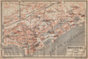 NEUCHÂTEL / NEUENBURG. town city plan. Switzerland Suisse Schweiz 1907 old map