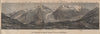 PANORAMA. MONT BLANC MASSIF from FLEGÈRE 1806m. Chamonix. Haute-Savoie 1907 map