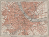 BÂLE BASEL. Basle. town city stadtplan. Switzerland Suisse Schweiz 1909 map