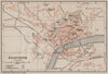 SOLEURE / SOLOTHURN. town city stadtplan. Switzerland Suisse Schweiz 1909 map