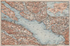 LAKE CONSTANCE inset LINDAU. Konstanz St Gallen Bregenz. Topo-map 1909 old