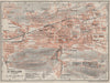 ST. GALLEN. town city stadtplan. Switzerland Suisse Schweiz. BAEDEKER 1909 map