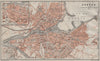 GENEVA GENÈVE GENF. town city stadtplan. Switzerland Suisse Schweiz 1909 map