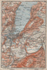 GENEVA GENÈVE GENF ENVIRONS. Switzerland Suisse Schweiz carte karte 1909 map