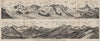 GORNERGRAT PANORAMA. Zermatt Monte Rosa Breithorn Matterhorn Mischabel 1909 map