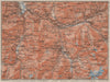 ALBULA ALPS. Thusis Tiefenkastel Savognin Piz Ela/d'Err/Calderas Salux 1909 map