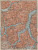 LAKES/LAGO DI COMO & LUGANO. Lecco Bellinzona. Topo-map. Italy mappa 1909