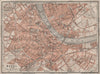 BÂLE BASEL. Basle. town city stadtplan. Switzerland Suisse Schweiz 1911 map