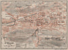 ST. GALLEN. town city stadtplan. Switzerland Suisse Schweiz. BAEDEKER 1911 map
