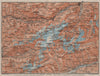 TÖDI DISTRICT. Glarus Alps Linththal Bifertenstock Claridenstock 1911 old map