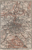 BERN BERNE ENVIRONS. Switzerland Suisse Schweiz carte karte. BAEDEKER 1911 map