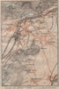 INTERLAKEN ENVIRONS. Unterseen Matten Aarmuhle Wilderswyl. Schweiz 1911 map