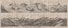 GORNERGRAT PANORAMA. Zermatt Monte Rosa Breithorn Matterhorn Mischabel 1911 map