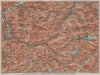 GRAUBÜNDEN/ALBULA ALPS. Chur-Samedan. Arosa Lenz Davos Savognin Thusis 1911 map